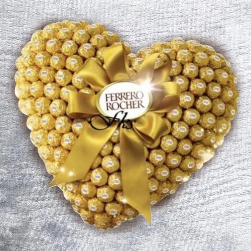 Remarkable Heart Shaped Arrangement of Ferrero Roc... to Sivaganga