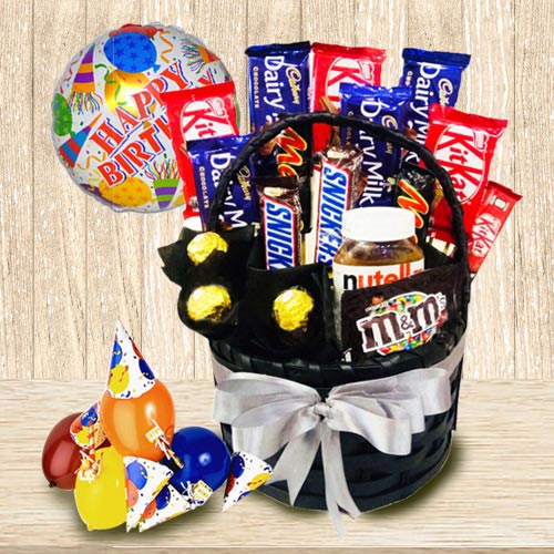 Delectable Chocolate Gift Basket for Boys and Girl... to Sivaganga
