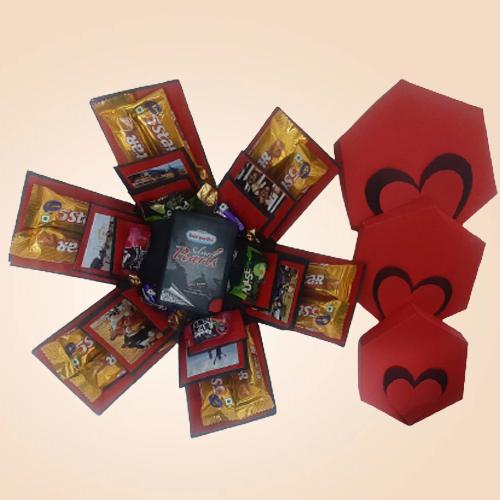 Exquisite Personalized Explosion Box of Photos n M... to Gudalur (nilgiris)