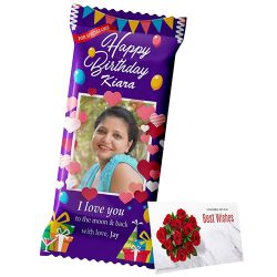 Ultimate Fantasy Personalized Cadbury Dairy Milk Bar with B-day Card to Lakshadweep