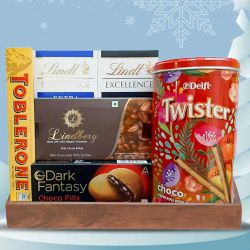 Luxury Gift Basket of Imported Chocolates to Punalur