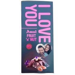 Delicious I Love You Personalized Photo Fruit n Nut Bar to Chittaurgarh