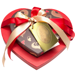 Delightful Heart on Heart Chocolate Box to Chittaurgarh