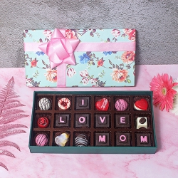 Enticing Box of I Love Mom Assorted Chocolates to Alwaye