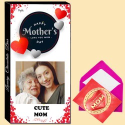 Customized Mom Special Photo Chocolate to Lakshadweep