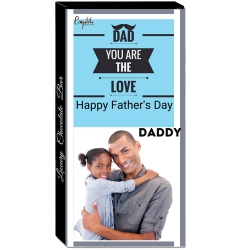 Luscious Fathers Day Personalize Chocolate Bar to Lakshadweep