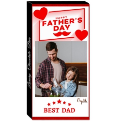 Amazing Gift of Personalized Best Dad Chocolate to Lakshadweep