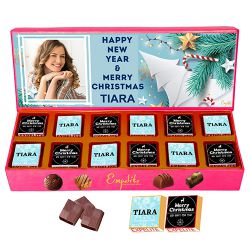 Tantalizing Personalized Festive Chocolates Box to India