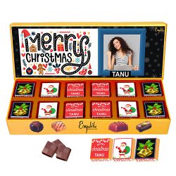 Festive Personalized Christmas Chocolate Gift Box to Andaman and Nicobar Islands