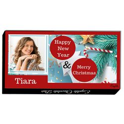 Personalized X Mas Chocolate Bar Gift to India