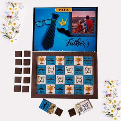 Delish Personalized Fathers Day Chocolates Box