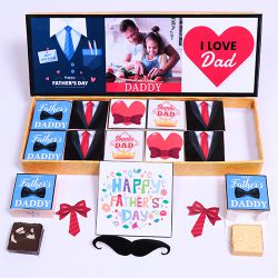 Customised Fathers day Chocolate Gift Box to Lakshadweep