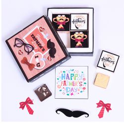 Luscious Fathers Day Custom Chocolate Box