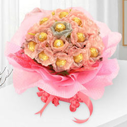 Enchanting Delicacies Ferrero Roacher Chocolate Bouquet to Sivaganga