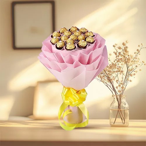 Majestic Love Bouquet of 24 Pcs. Ferrero Roacher C... to Marmagao