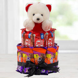 Classical Chocolate n Teddy Arrangement