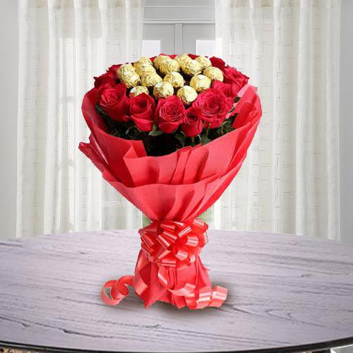 Marvellous Bouquet of Ferrero Rocher Chocolate wit... to Sivaganga