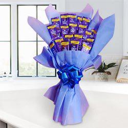 Tasty Cadbury Dairy Milk Chocolates Bouquet to Cooch Behar