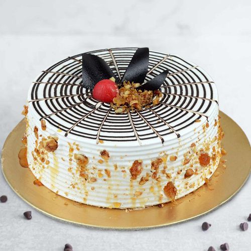Luscious Eggless Butter Scotch Cake to Nipani