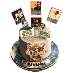 Wonderful Kaleen Bhai Themed Cake to India