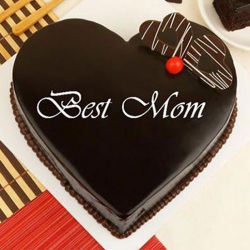 Charismatic The Best Mom Cake Heart