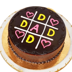 Sumptuous Eggless Chocolate Cake for Fathers
