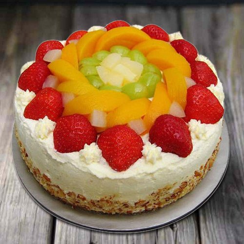 Exquisite Eggless Fresh Fruit Cake to Cooch Behar