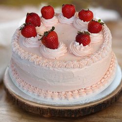 Sumptuous Strawberry Cake from 3/4 Star Bakery to Perintalmanna