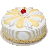 Bakery-Fresh Vanilla Cake for Birthday