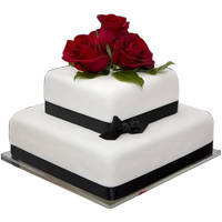 Delicious 2 Tier Wedding Cake