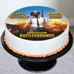 Trendy PUBG Battleground Photo Cake to Muvattupuzha