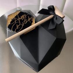 Sumptuous Heart Shape Chocolate Hammer Cake for Birthday