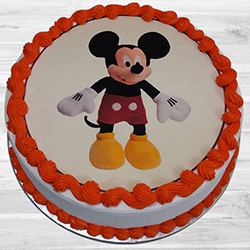 Enticing Mickey Mouse Shape Cake for Little One