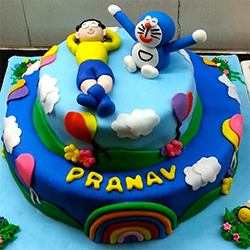 Surprising Doremon Theme Cake for Birthday