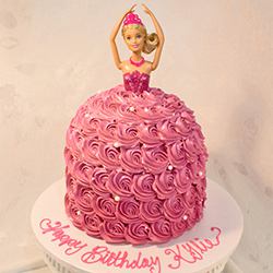 Delectable Birthday Special Barbie Doll Cake