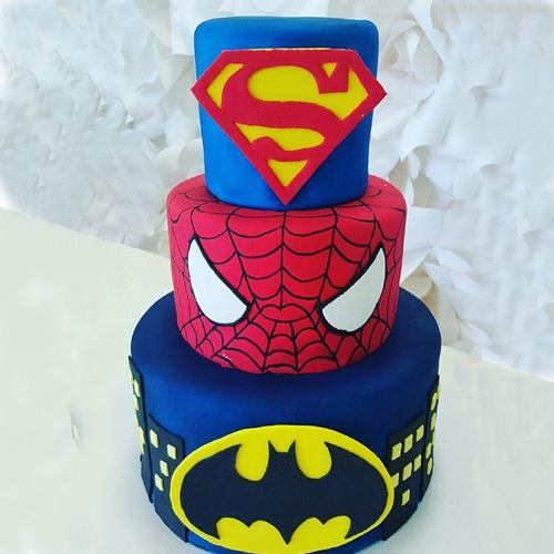 3 Tier Designer Themed Birthday Cake
