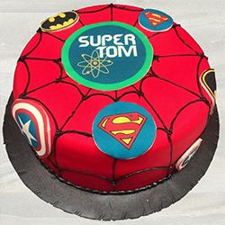 Marvelous Kids Special Super Hero Fondant Cake