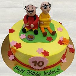 Indulgent Motu Patlu Fondant Cake for Little One