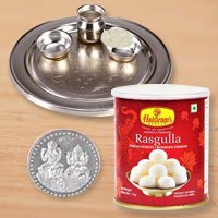 Haldiram Rosgulla N Thali , Free Coin 