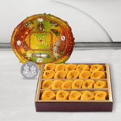 Haldiram Pedas N Thali , Free Coin to Diwali-gifts-to-world-wide.asp