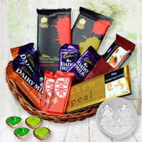 Joyful Gift Hamper of Chocolates and Happiness