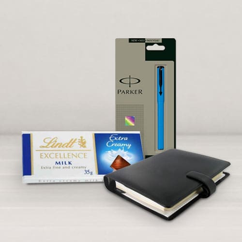 Combo of Planner Dairy with Pen N Chocos to Nipani