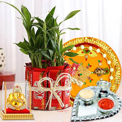 Eco-Friendly Gift of Plant n KitKat Chocolates to World-wide-diwali-thali.asp