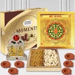 Exquisite Pooja Gift Combo for Diwali to Diwali-gifts-to-world-wide.asp