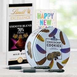 Yummy New Year Chocos n Cookies Combo