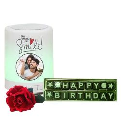 Remarkable Personalized Bluetooth Speaker N Handmade Chocolates Combo to Kanyakumari