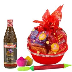 Marvelous Snacks n Thandai Gift Hamper for Holi