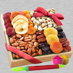 Delicious Mixed Dry Fruits Tray for Holi