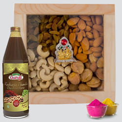 Amazing Dry Fruits with Ganesh Laxmi Mandap n Thandai