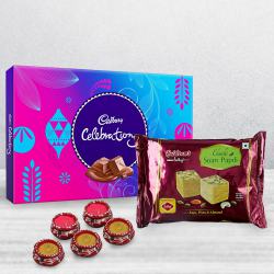 Luscious Diwali Mithai n Choco Combo with Matka Diya